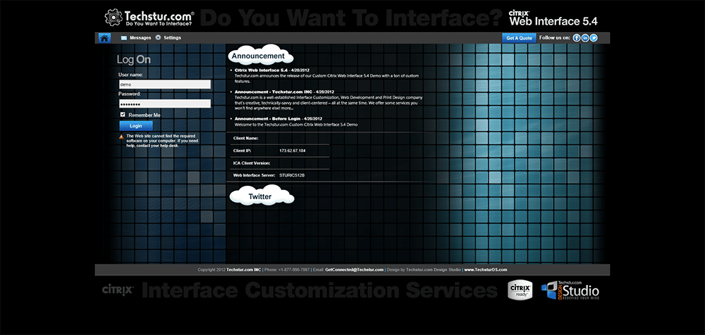 Citrix – Old School Style – Web Interface 5.4