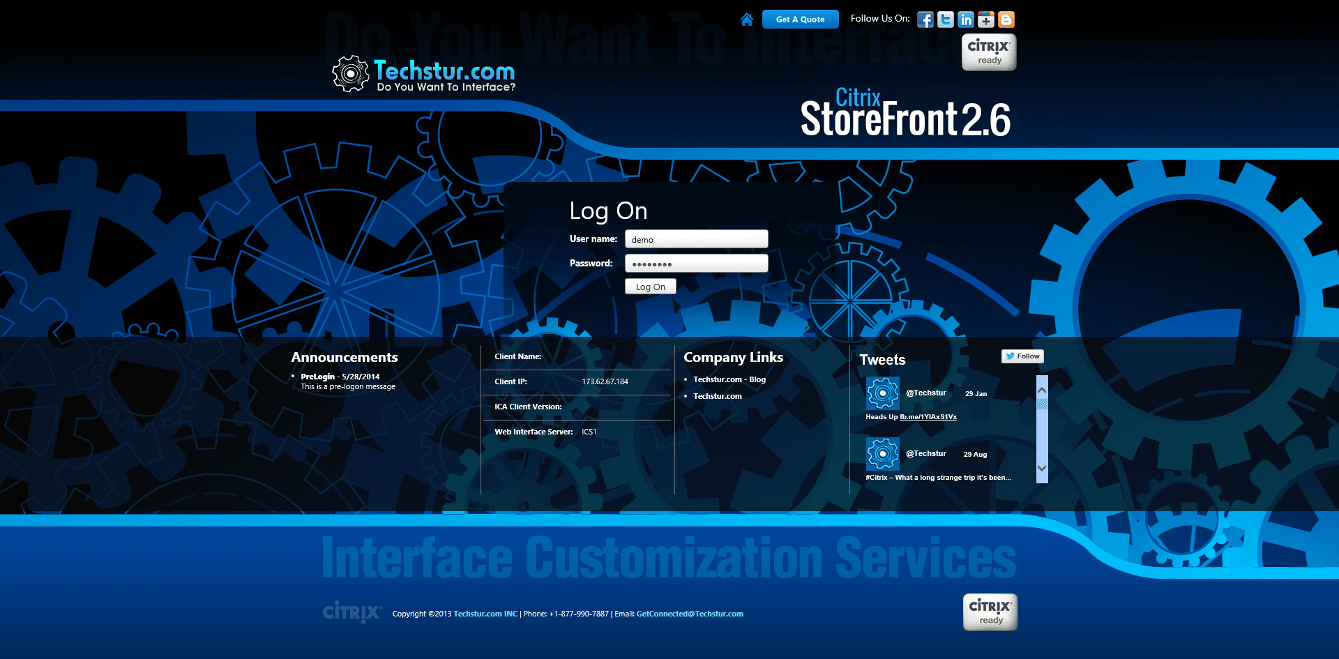 Citrix Web Interface 2.6 (SF1)