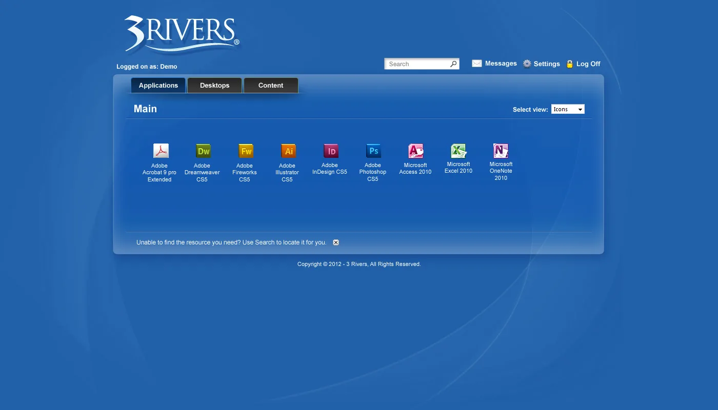 3 Rivers: Web Interface: Citrix Web Interface screenshot 2
