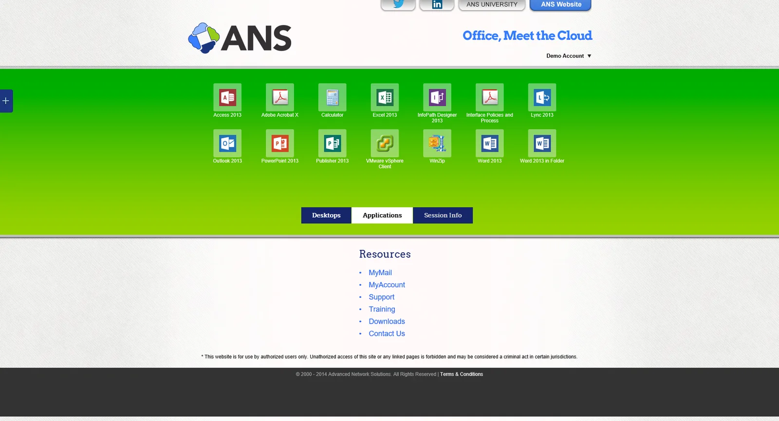 Advanced Network Solutions: StoreFront: Citrix StoreFront screenshot 2