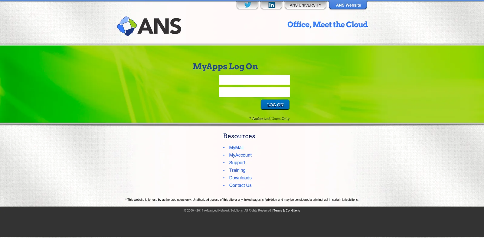 Advanced Network Solutions: StoreFront: Citrix StoreFront login page