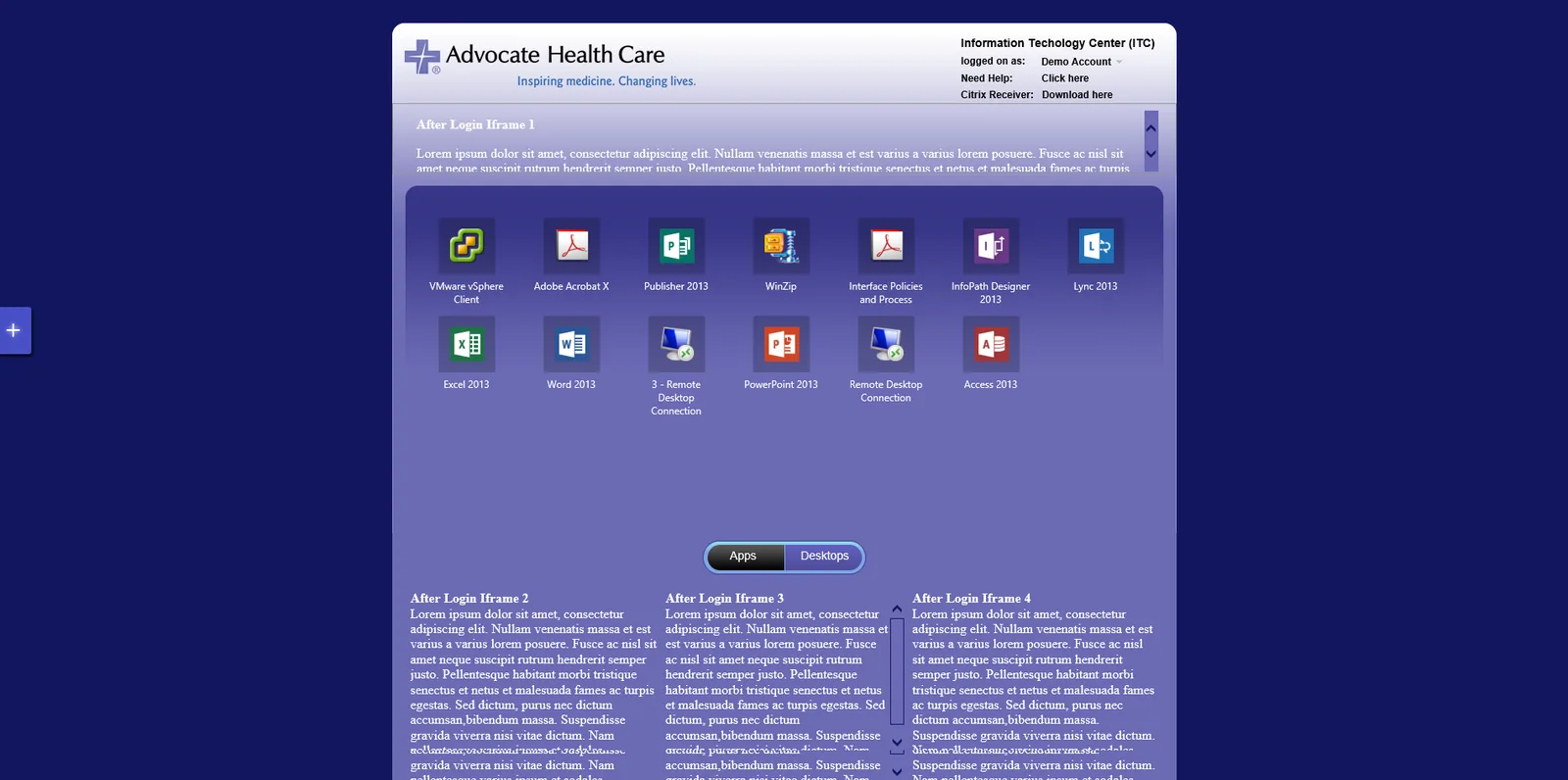 Advocate Healthcare: StoreFront: Citrix StoreFront screenshot 2