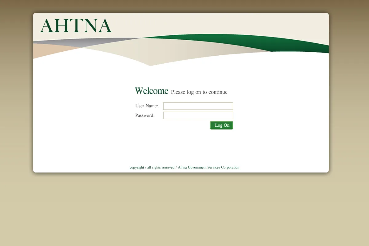 Ahtna: NetScaler: Citrix NetScaler login page