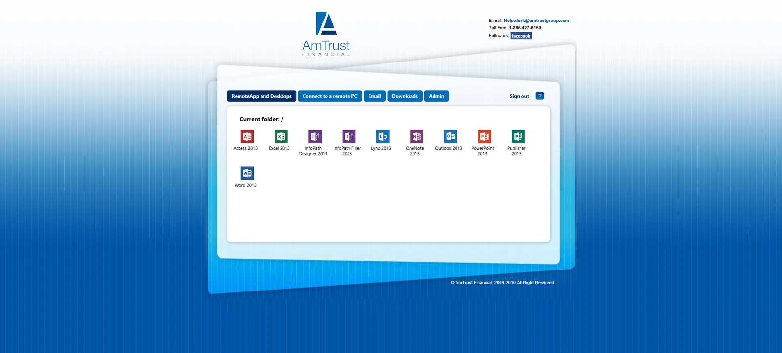 AM Trust: RD Web: Microsoft RD Web screenshot 2
