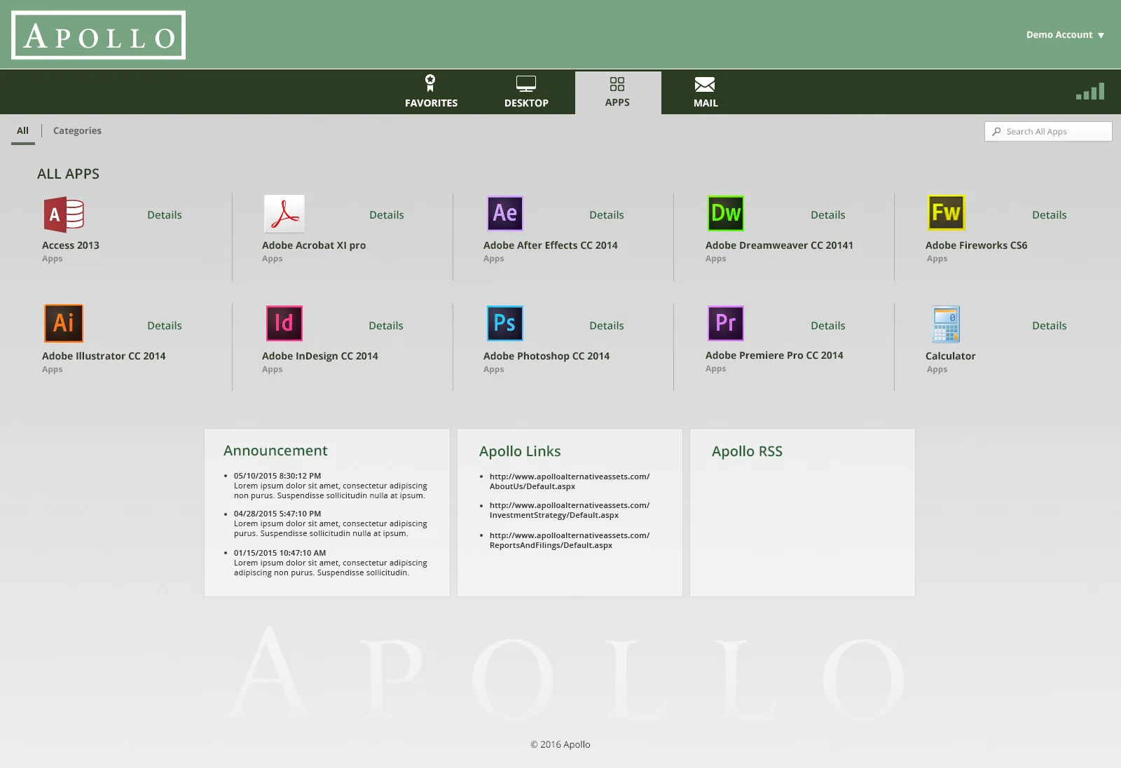Apollo: StoreFront: Citrix StoreFront screenshot 2