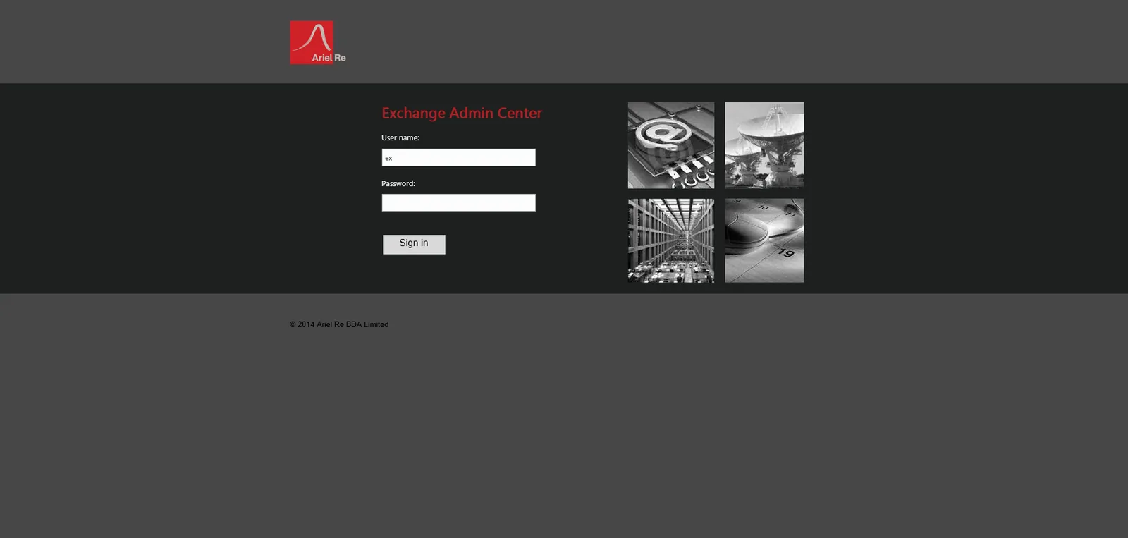 Ariel Re: OWA: Microsoft OWA login page