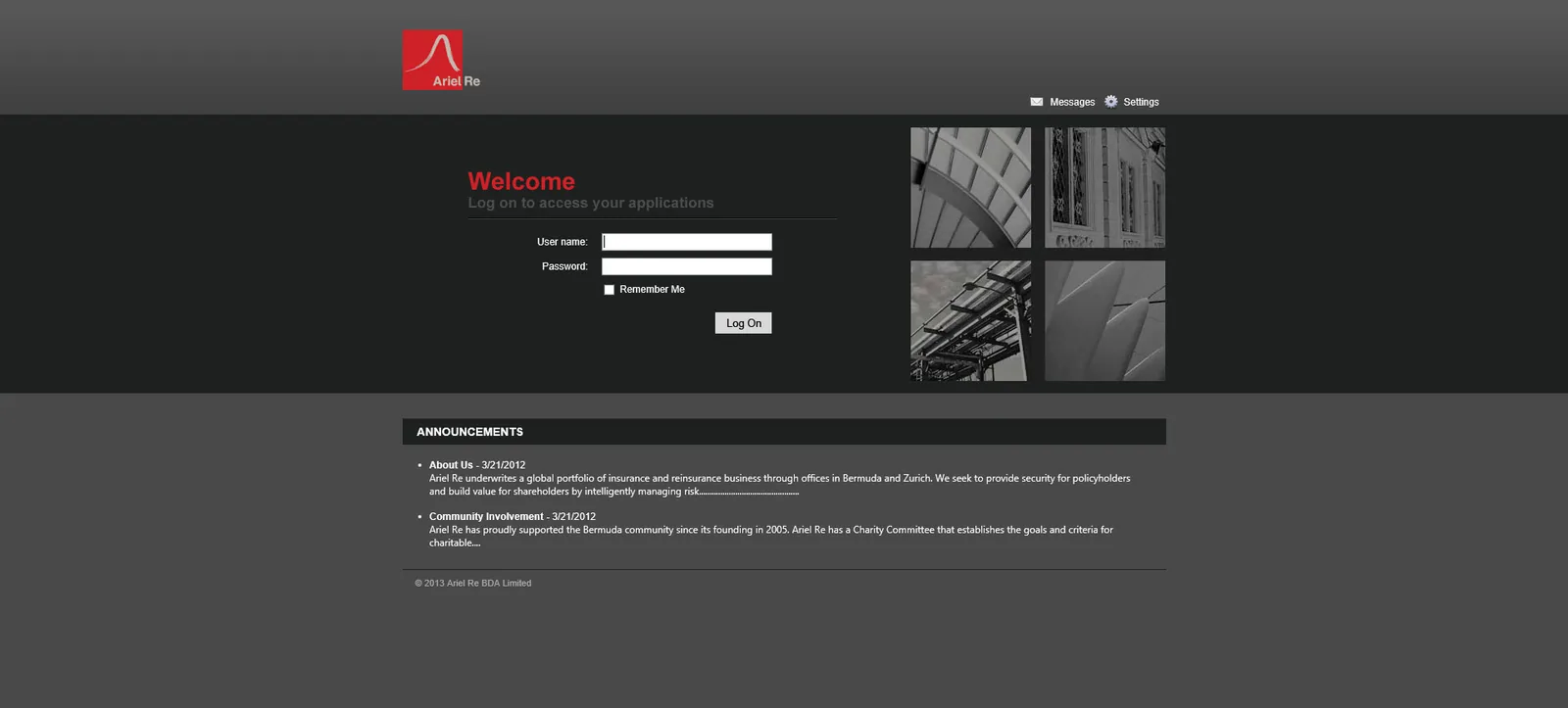 Ariel Re: Web Interface: Citrix Web Interface login page