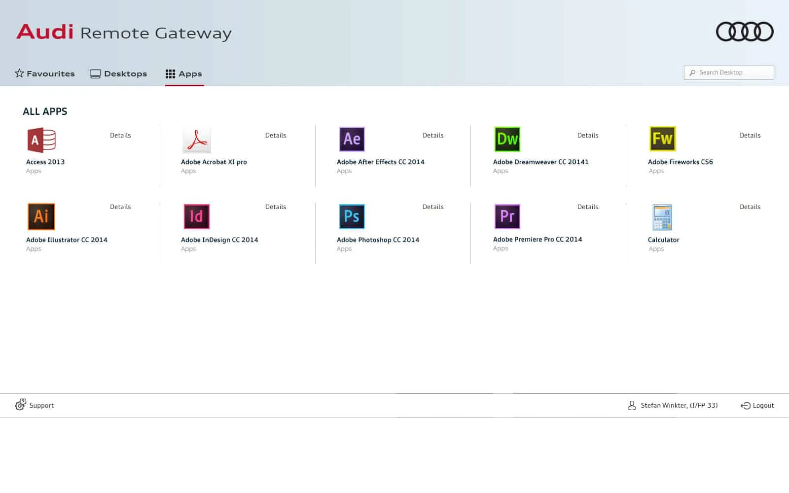 Audi: StoreFront: Citrix StoreFront screenshot 3