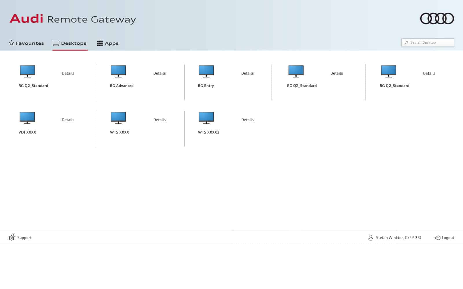 Audi: Citrix StoreFront screenshot 2