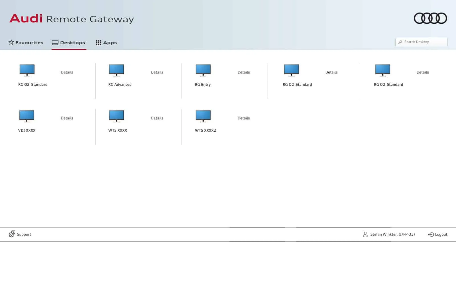 Audi: StoreFront: Citrix StoreFront screenshot 2