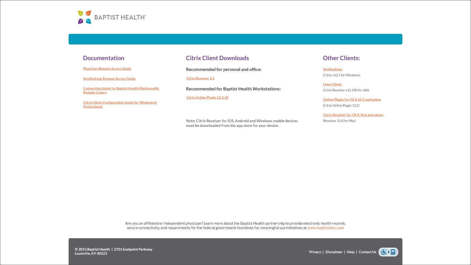 Baptist Health: Citrix StoreFront screenshot 3