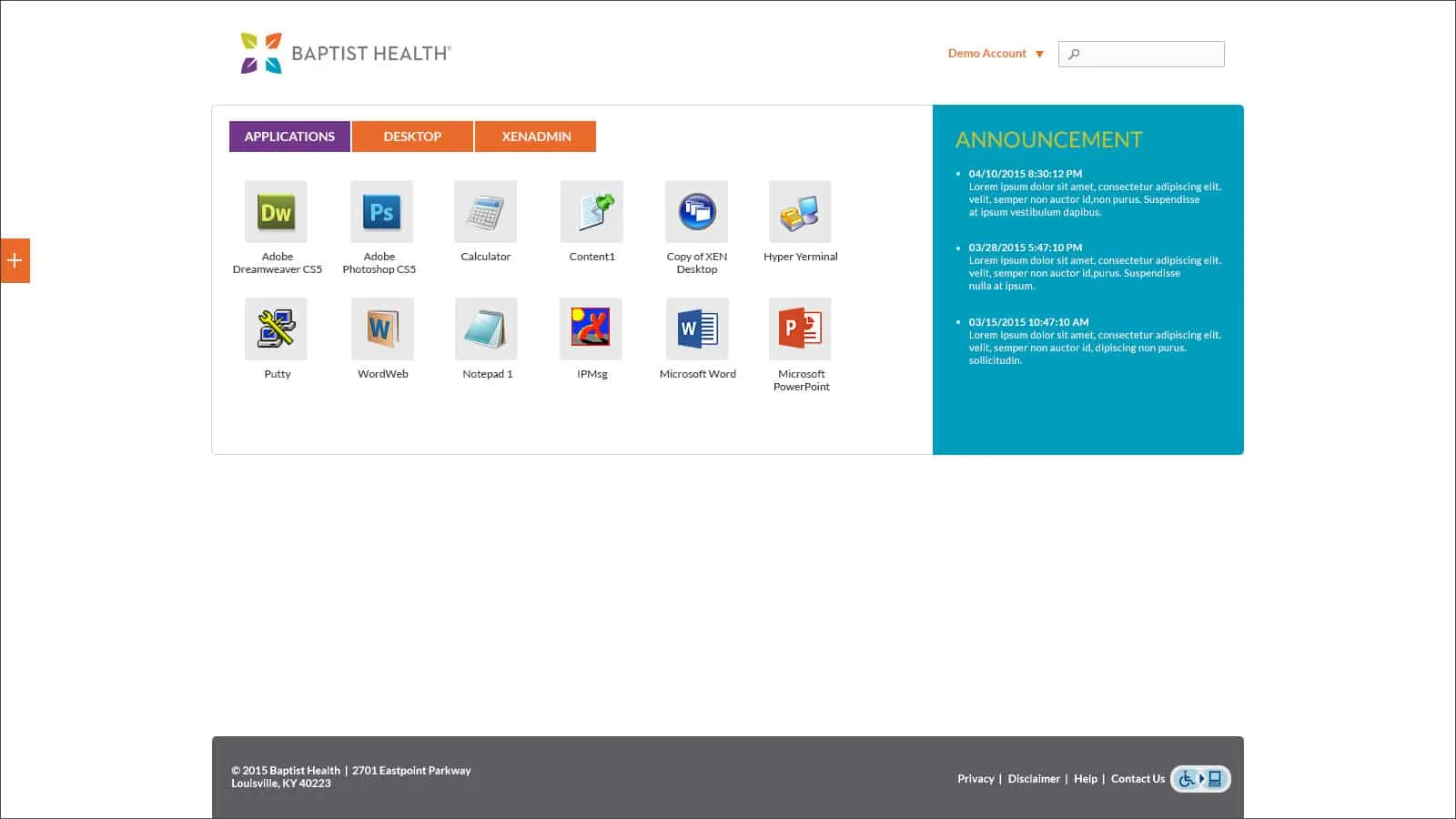 Baptist Health: StoreFront: Citrix StoreFront screenshot 2