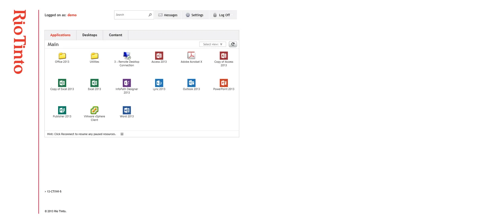 Blueberry IT: Web Interface: Citrix Web Interface screenshot 2