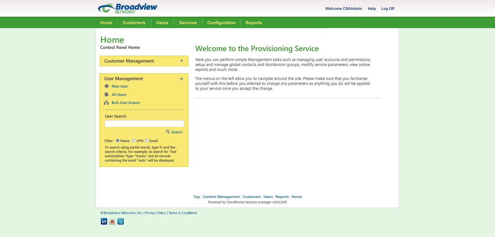 Broadviewnet: Cloud Portal: Citrix Cloud Portal screenshot 2
