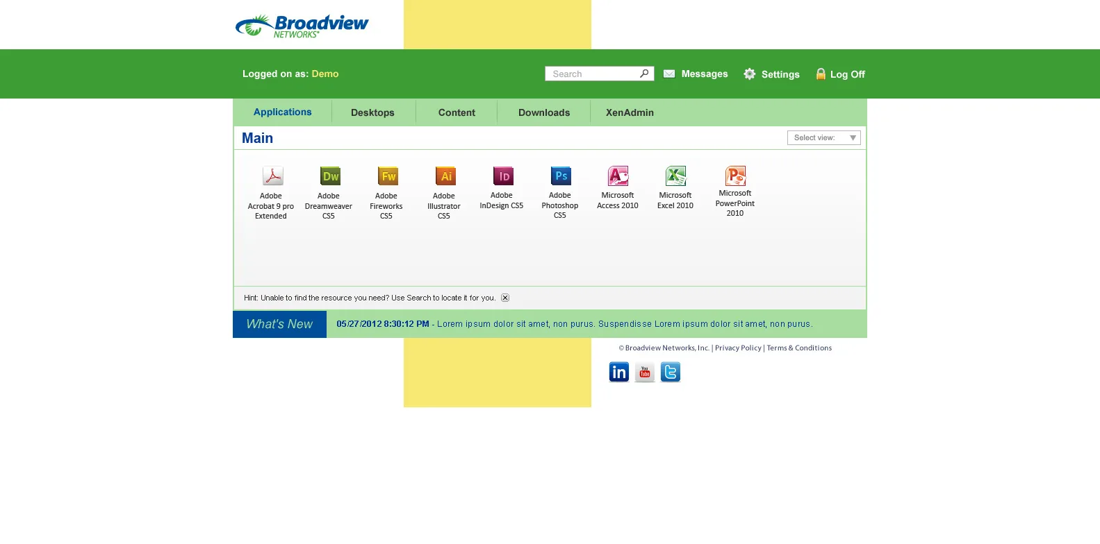 Broadviewnet: Web Interface: Citrix Web Interface screenshot 2