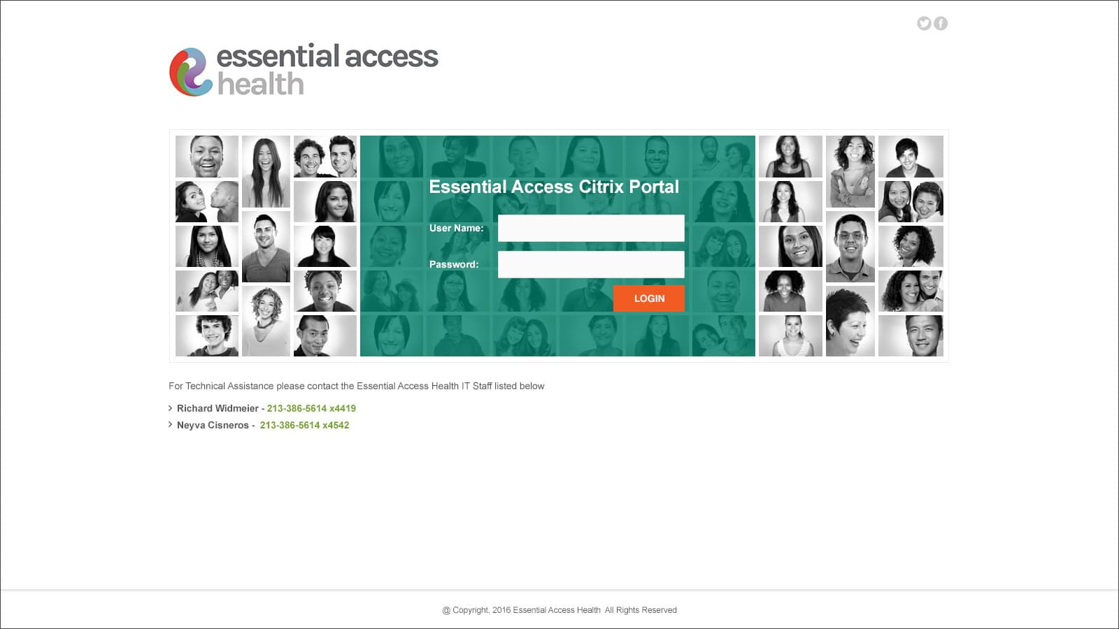 California Family Health Council: Citrix StoreFront login page