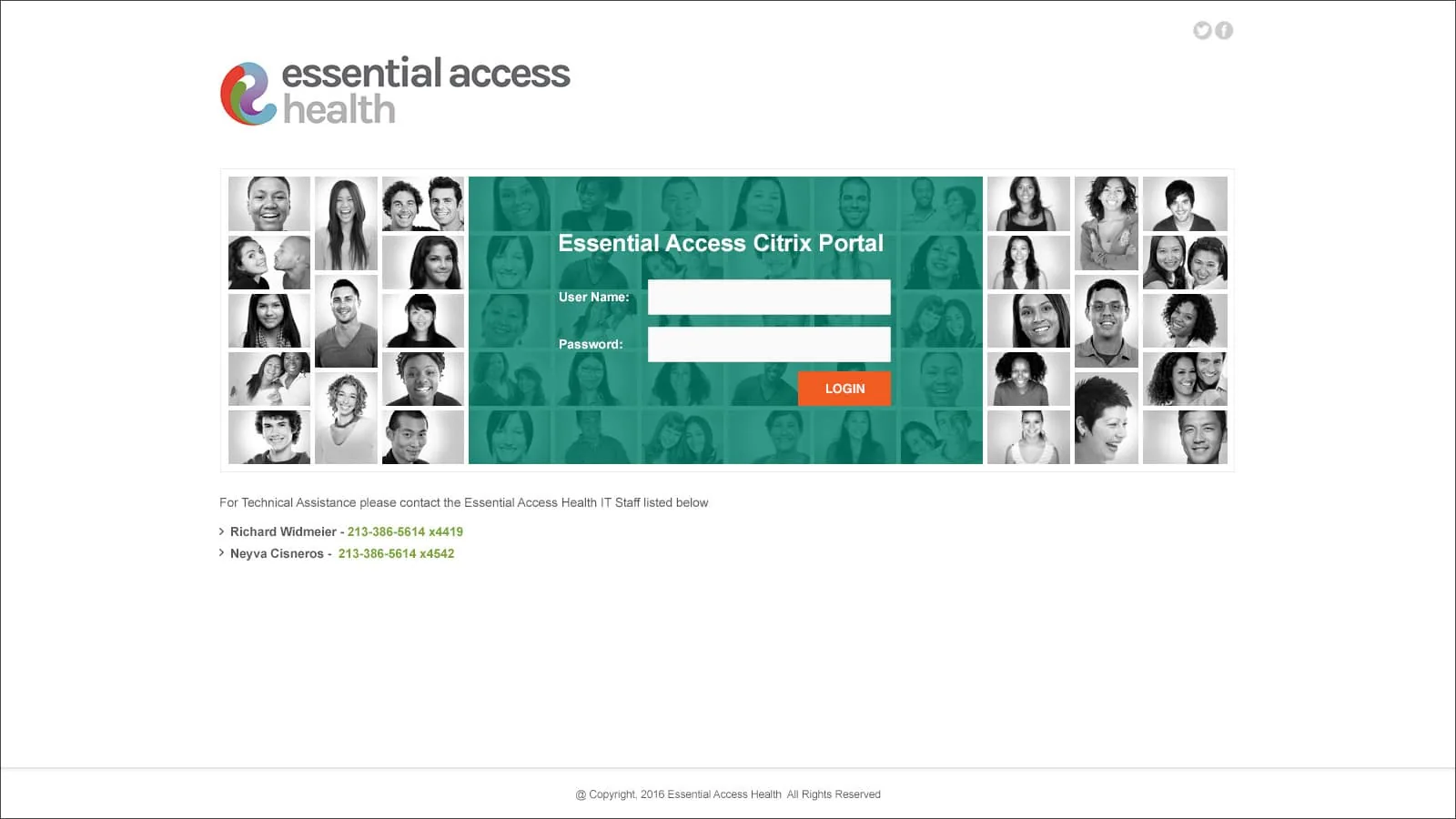 California Family Health Council: StoreFront: Citrix StoreFront login page