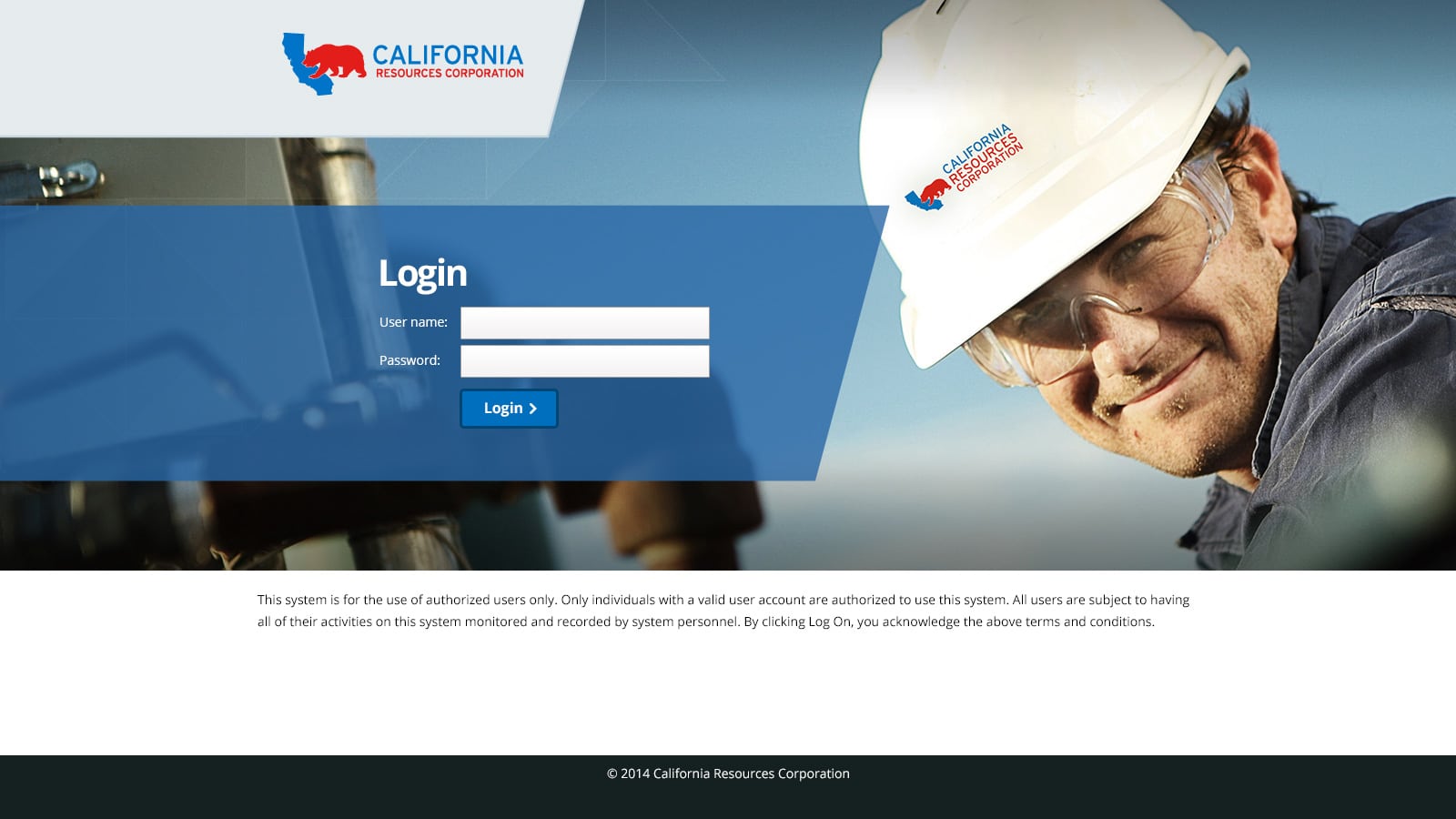 California Resources Corporation: Citrix NetScaler login page