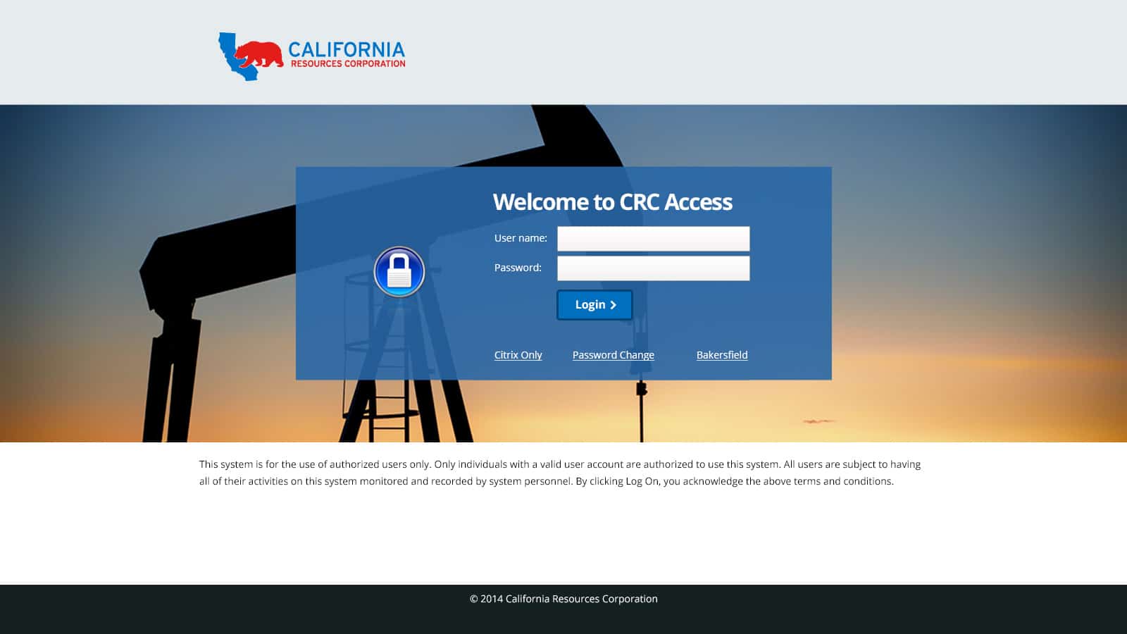 California Resources Corporation: Citrix NetScaler screenshot 2