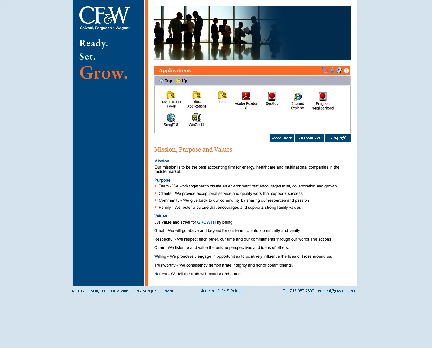 Calvetti Ferguson & Wagner: Web Interface: Citrix Web Interface screenshot 2