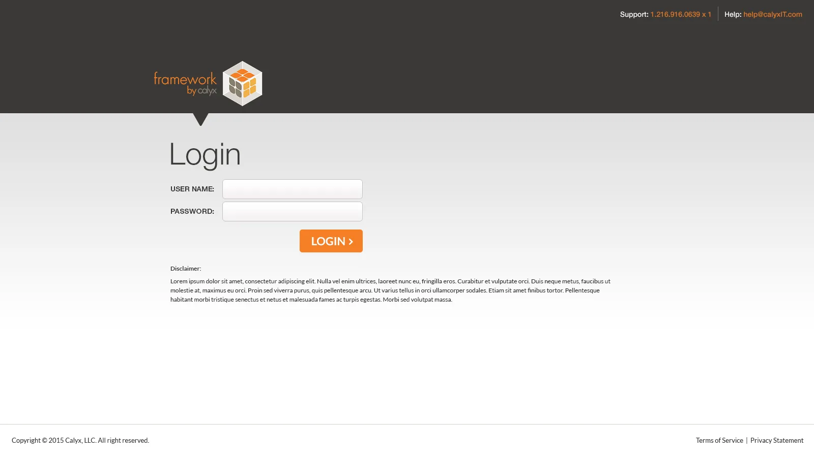 Calyx: NetScaler: Citrix NetScaler login page