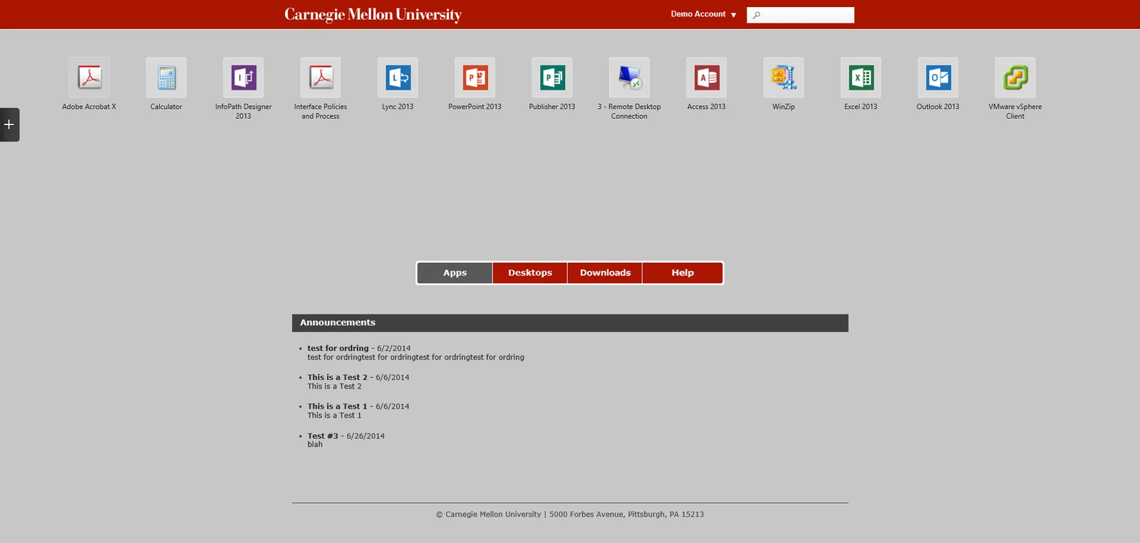 Carnegie Mellon: StoreFront: Citrix StoreFront screenshot 2