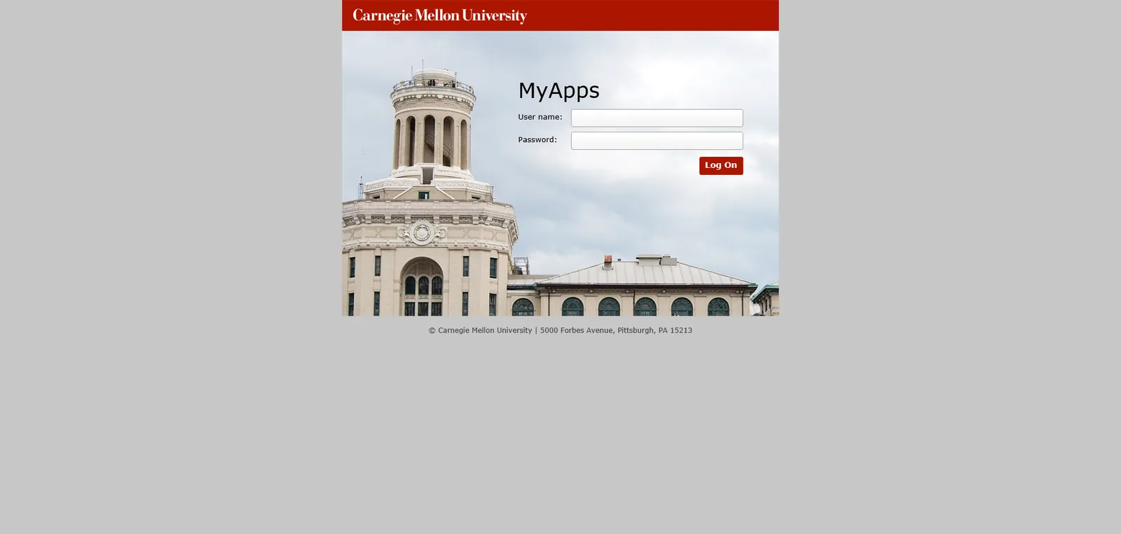 Carnegie Mellon: StoreFront: Citrix StoreFront login page