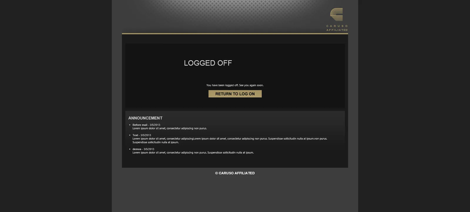 Caruso Affiliated: Web Interface: Citrix Web Interface screenshot 2