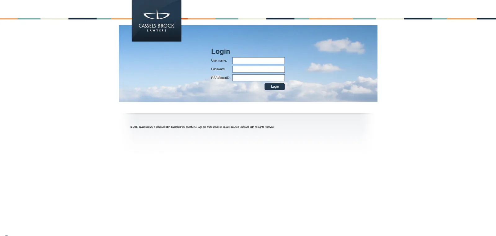 Cassels Brock: NetScaler: Citrix NetScaler login page