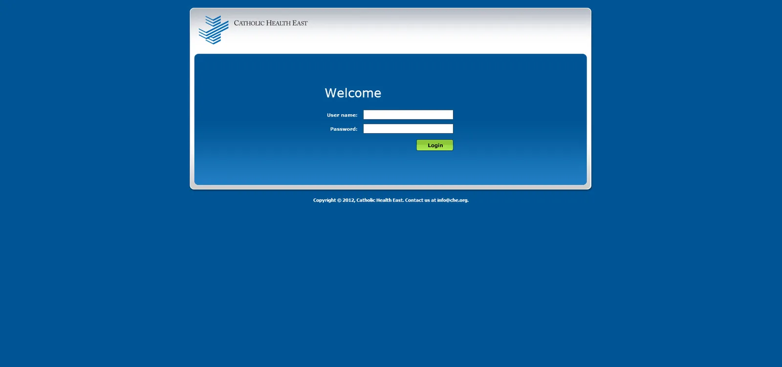 Catholic Health East: NetScaler: Citrix NetScaler login page