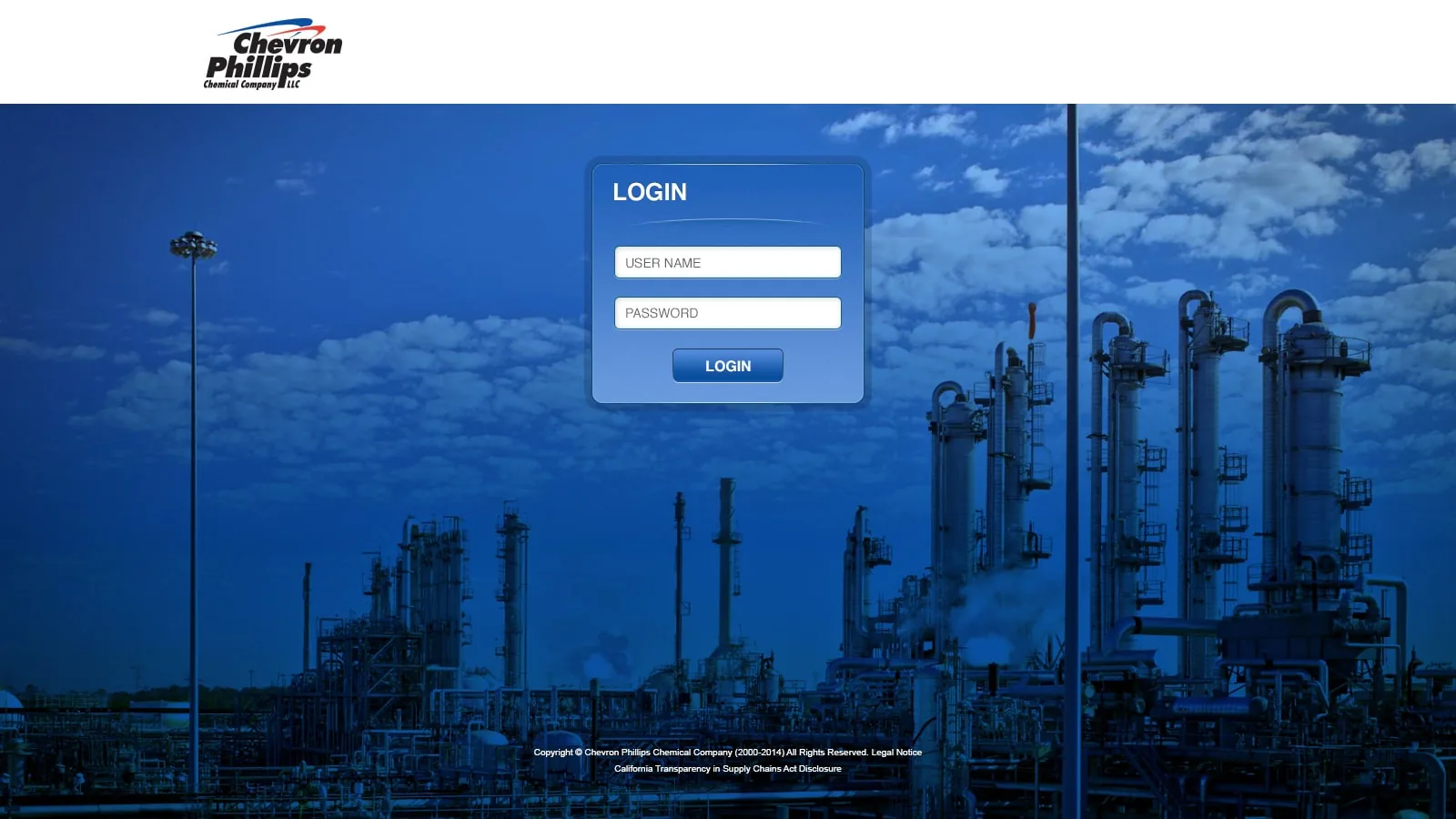 Chevron Phillips: NetScaler: Citrix NetScaler login page