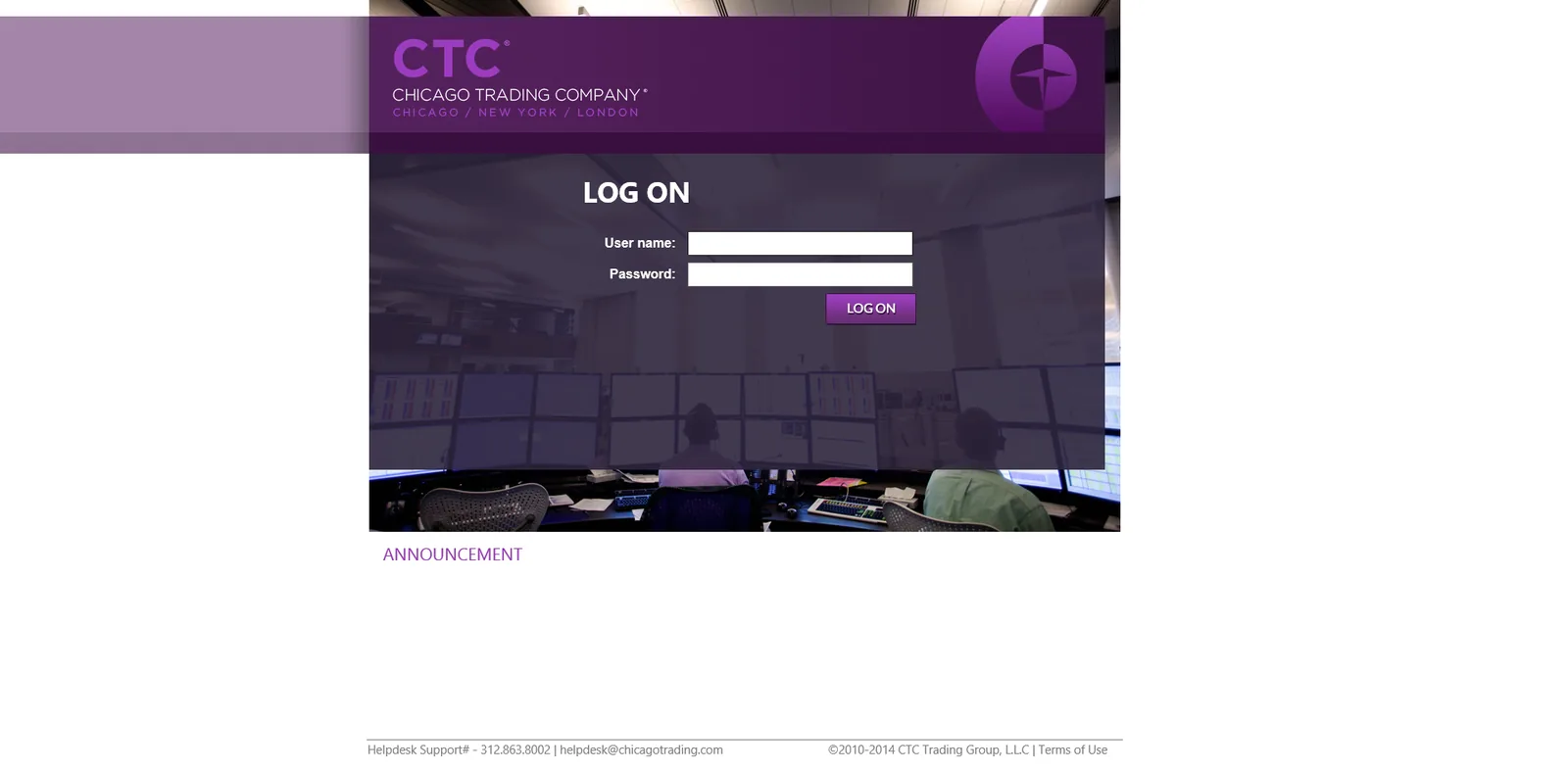 Chicago Trading Company: NetScaler: Citrix NetScaler login page