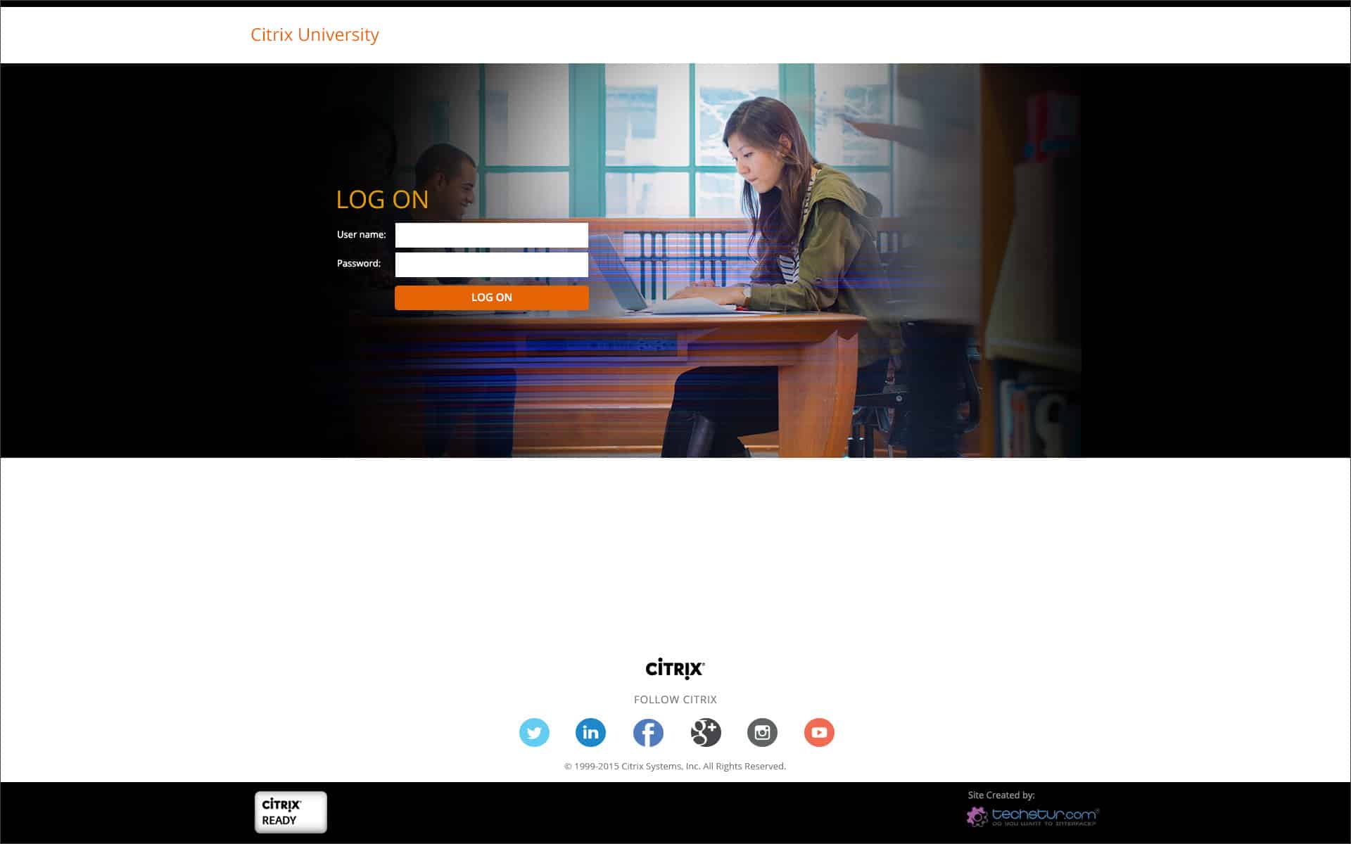 Citrix: Citrix StoreFront login page