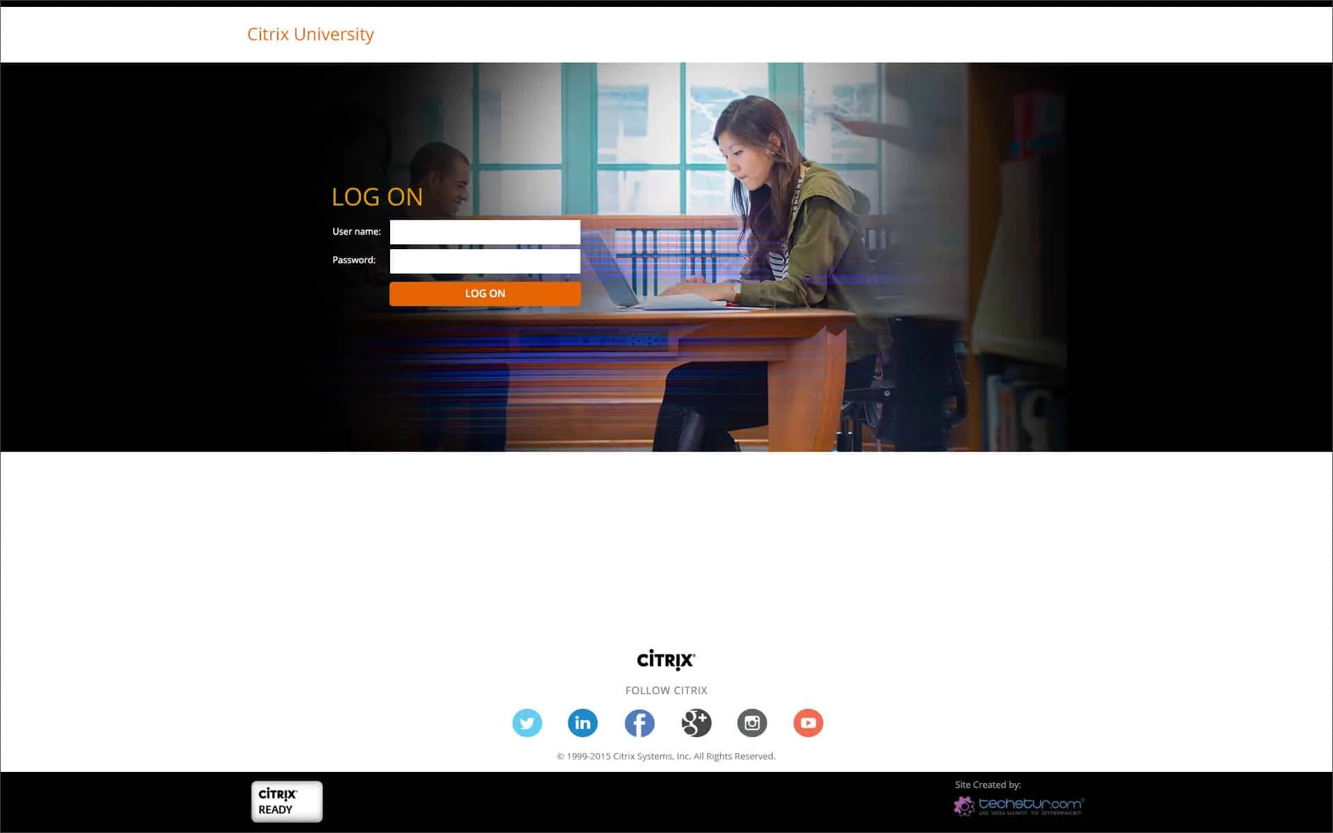 Citrix: StoreFront: Citrix StoreFront login page