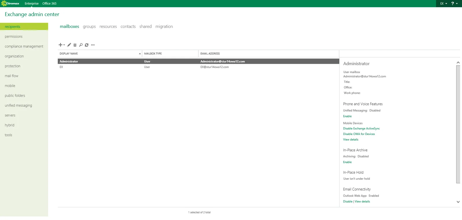 Citroil: OWA: Microsoft OWA screenshot 3