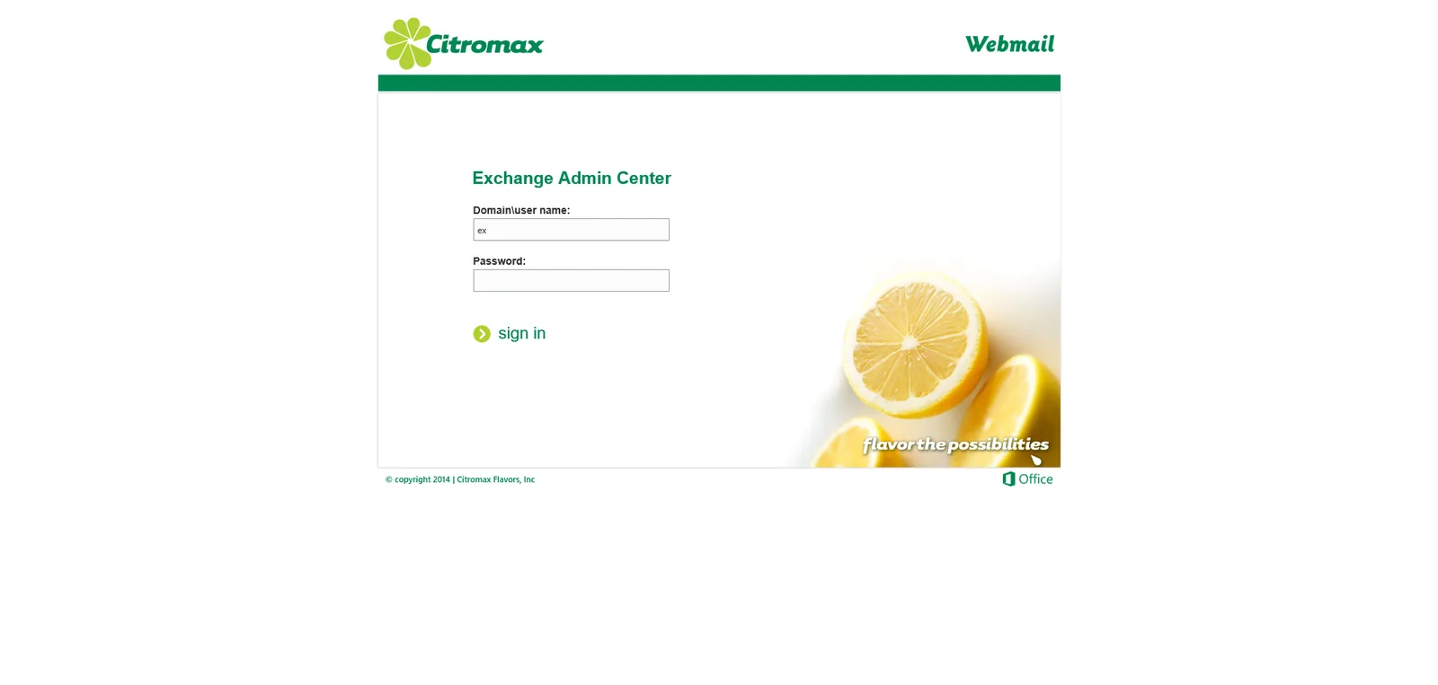 Citroil: OWA: Microsoft OWA screenshot 2