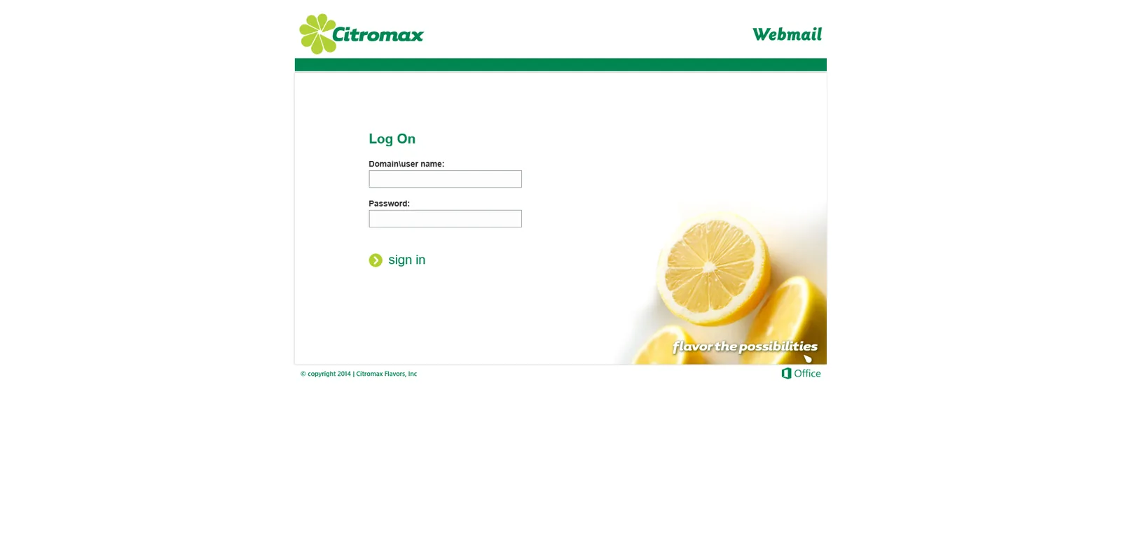 Citroil: OWA: Microsoft OWA login page