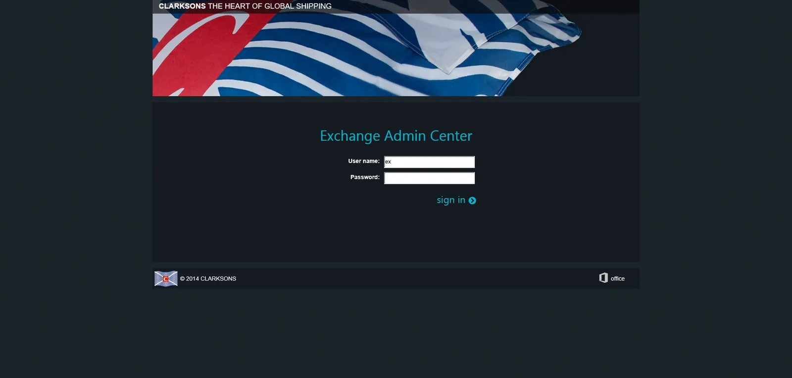 Clarksons: OWA: Microsoft OWA screenshot 2