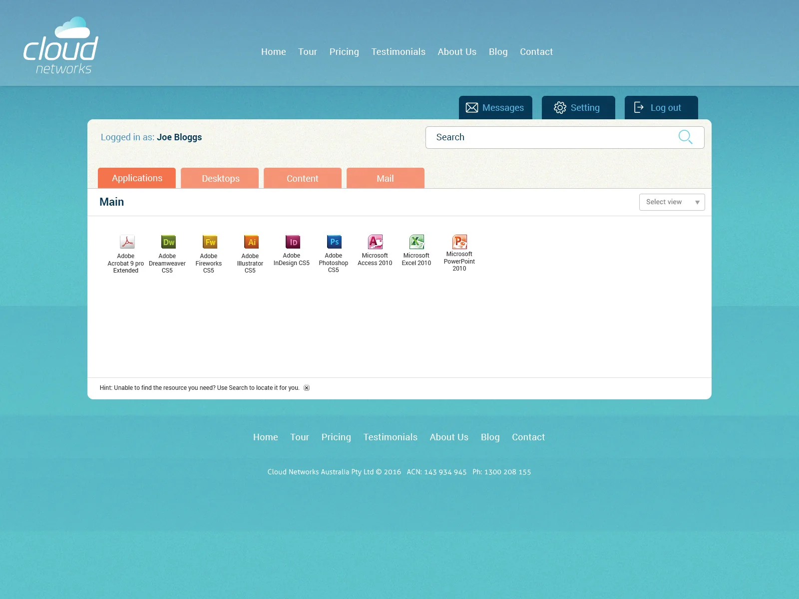 Cloud Networks: Web Interface: Citrix Web Interface screenshot 6