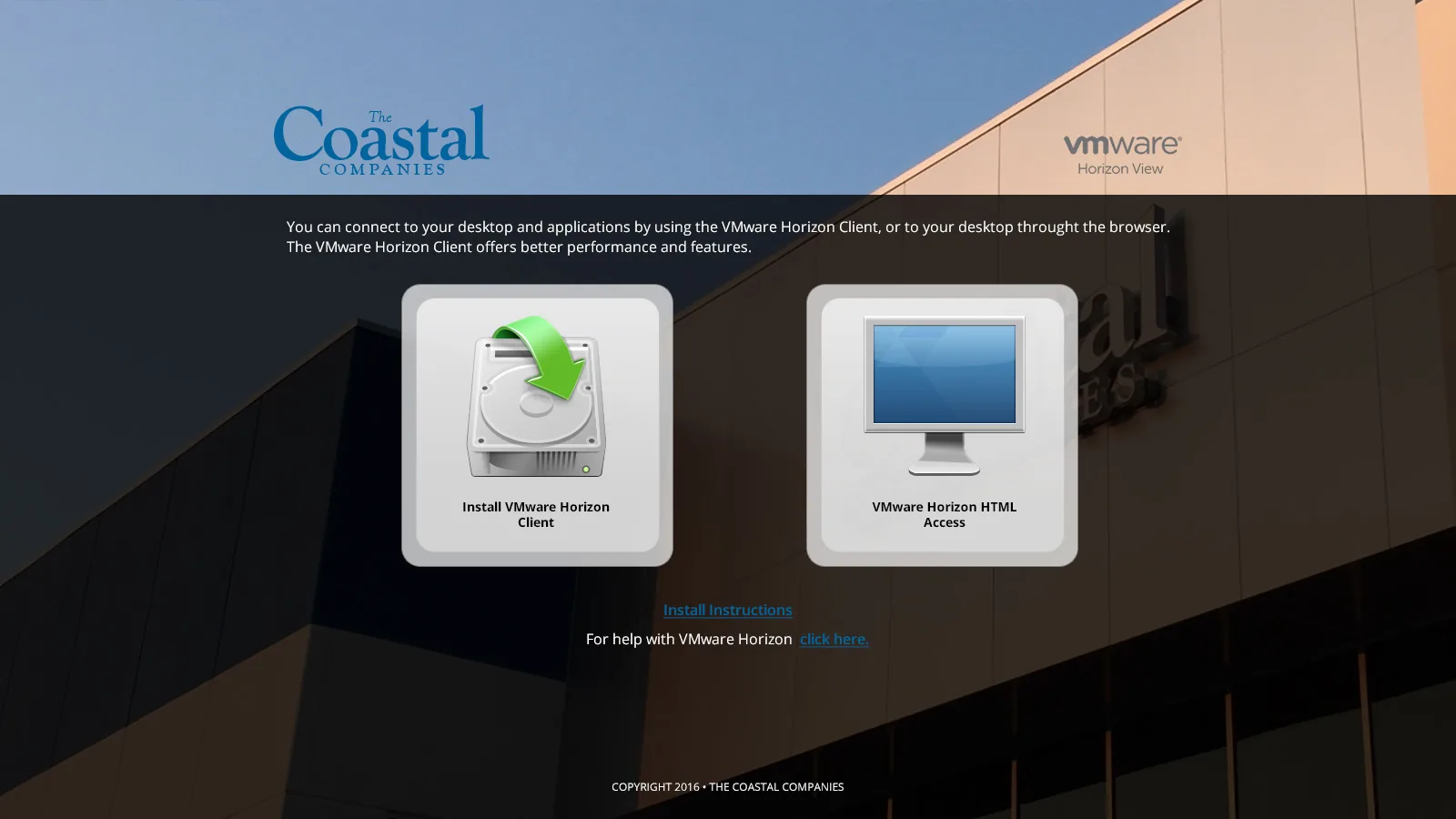 Coastal: VMware: VMware screenshot 2