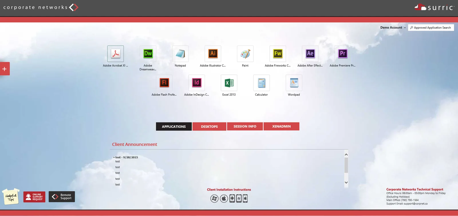 Corporate Networks: StoreFront: Citrix StoreFront screenshot 2