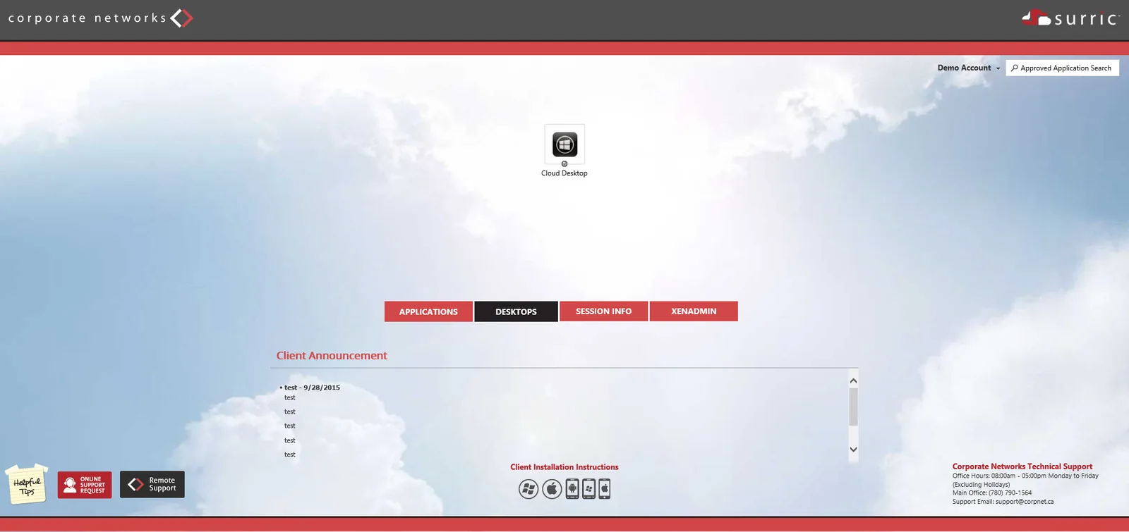 Corporate Networks: StoreFront: Citrix StoreFront screenshot 3