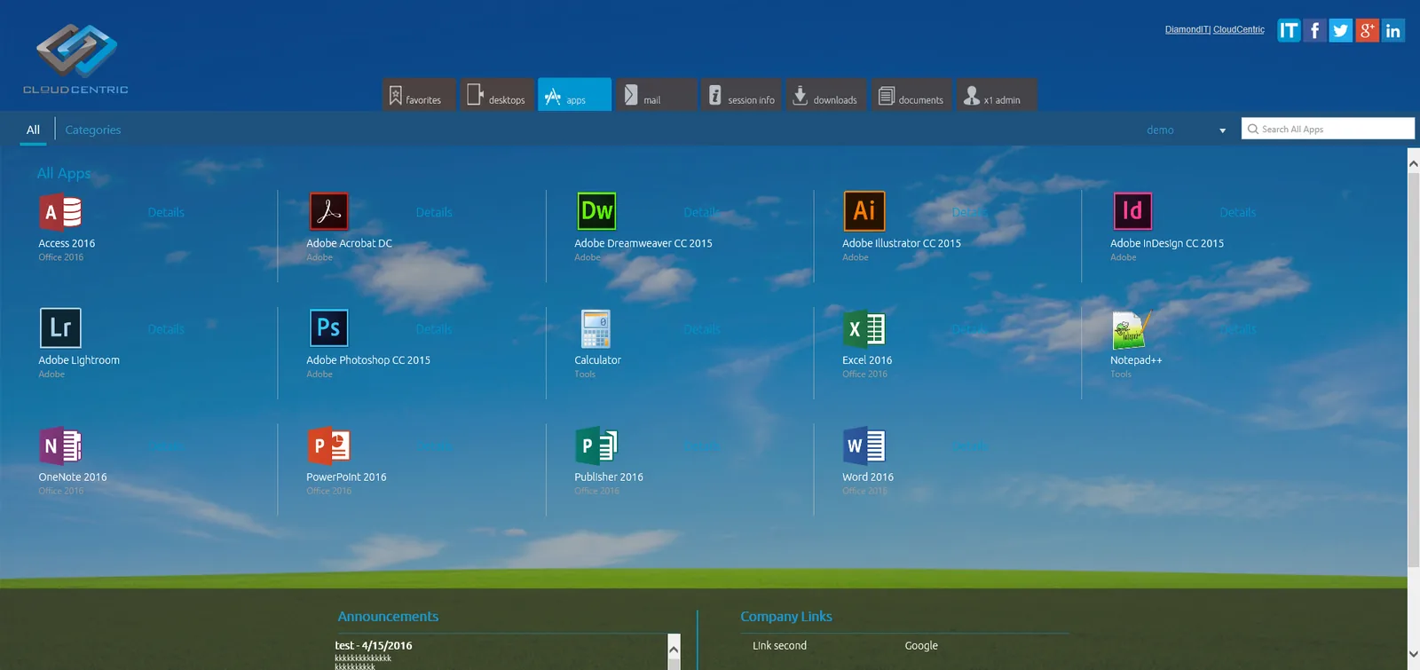 Diamond Technologies: StoreFront: Citrix StoreFront screenshot 2