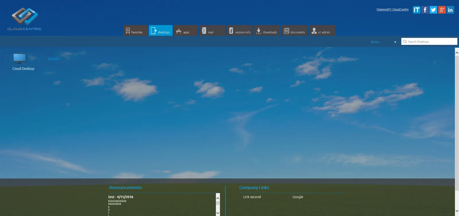 Diamond Technologies: StoreFront: Citrix StoreFront screenshot 3