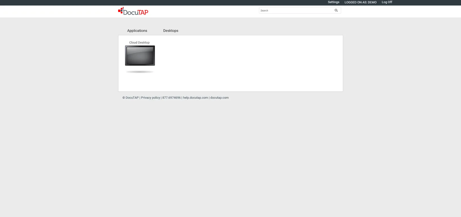 DocuTap: Web Interface: Citrix Web Interface screenshot 3