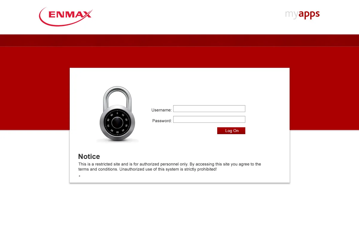 Enmax: NetScaler: Citrix NetScaler login page