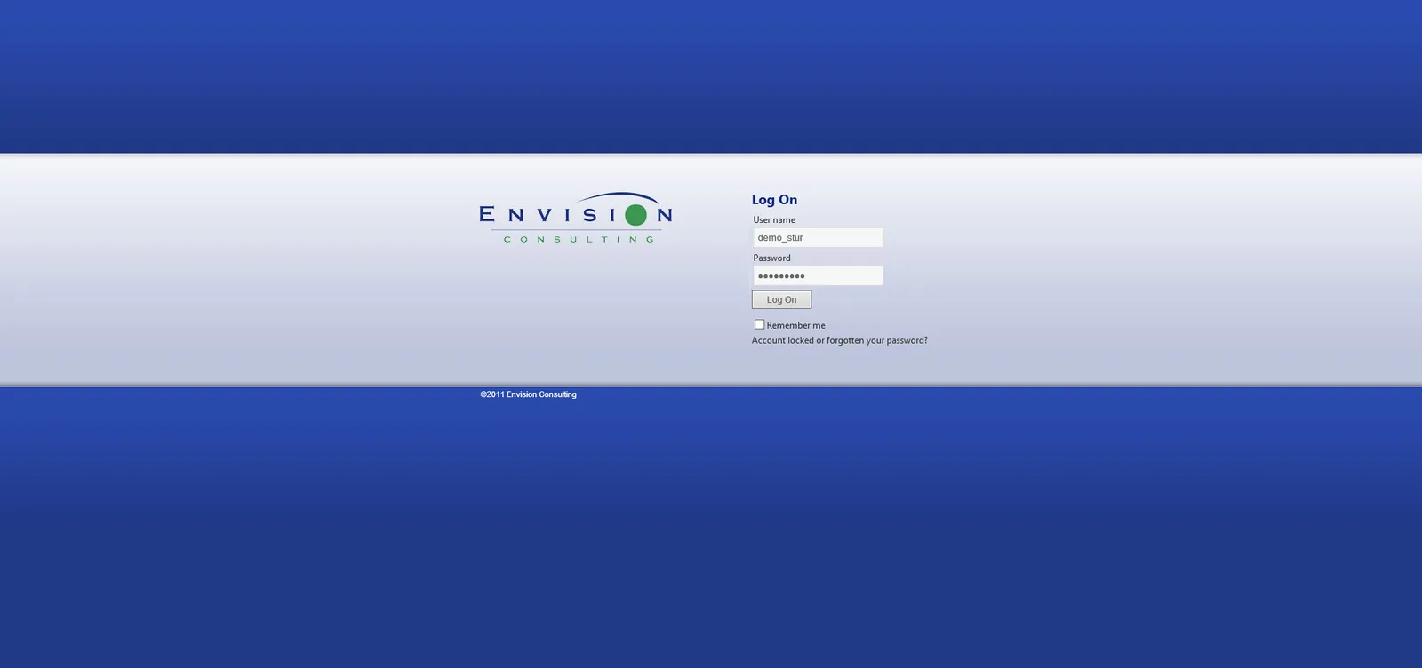 Envision Consulting: Cloud Portal: Citrix Cloud Portal login page