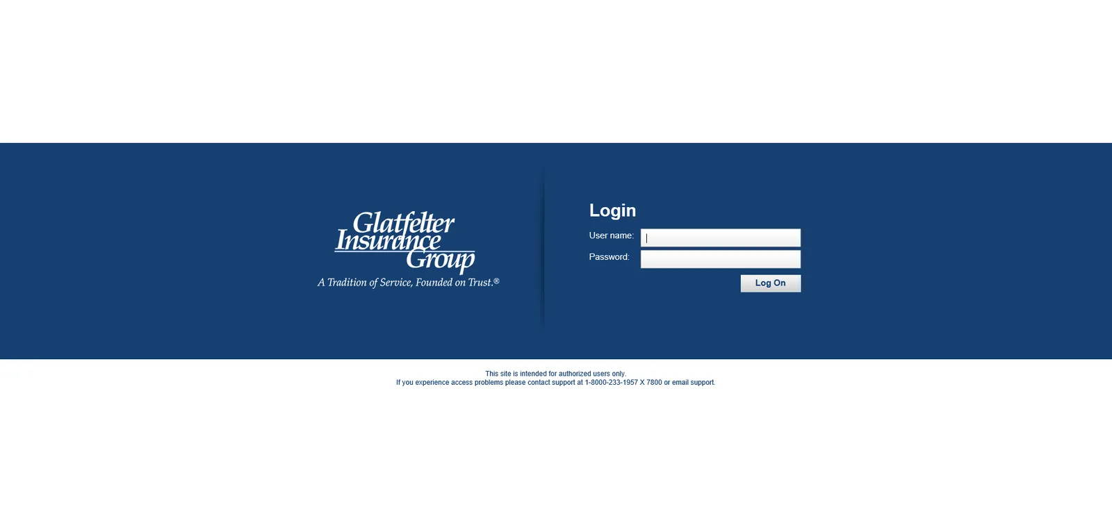 Glatfelter: StoreFront: Citrix StoreFront login page