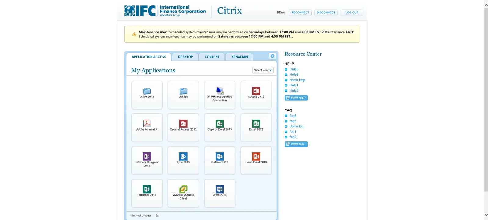 IFC: Web Interface: Citrix Web Interface screenshot 2