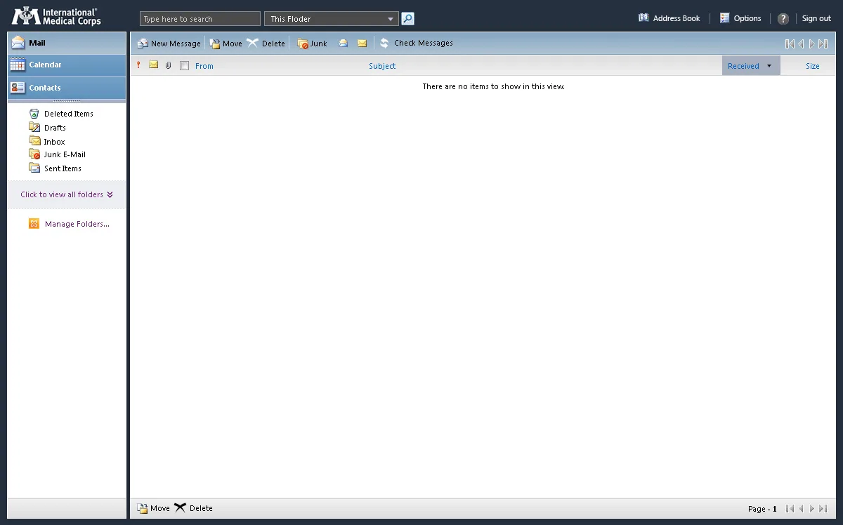 IMC: OWA: Microsoft OWA screenshot 3